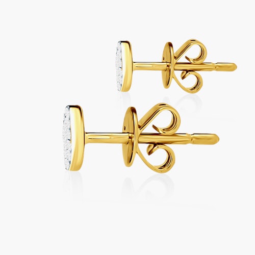 Kolczyki Savicki: złote, diamenty